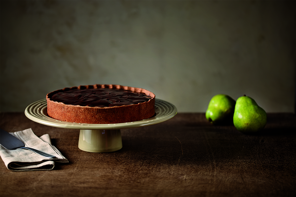 Torta de Pêra com Chocolate